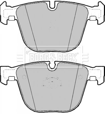 BORG & BECK Комплект тормозных колодок, дисковый тормоз BBP2188